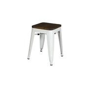 - Tabouret vintage Liv H46 cm - Blanc mat - LIV