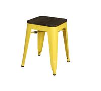 Tabouret vintage Liv H46 cm - Jaune