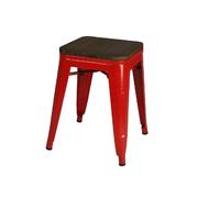 Tabouret vintage Liv H46 cm - Rouge