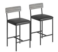 Tabourets Bar Lot de 2, Chaises Bar Cuisine, Tabouret Bar Industriel | Chaise de bar,Sièges Cuisine, Salle à Manger, idéal petit espace, appartement, coin repas