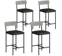 Tabourets Bar Lot de 4, Chaises Bar Cuisine, Tabouret Bar Industriel | Chaise de bar,Sièges Cuisine, Salle à Manger, idéal petit espace, appartement, coin repas