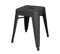Tabourets Bas en Acier Noirs x 4 Bolero Bistro Noir G