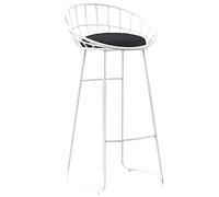 Tabourets de Bar, comptoir Heigh Velvet rembourré Les tabourets avec Dos, Chaise de Bar Moderne pour îlot de Cuisine, tabourets à Manger avec Une capacité de 330 LB (1 PS, 75 cm / 29,6 Pouces)