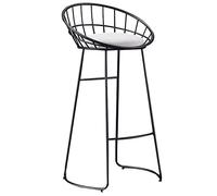 Tabourets de Bar, comptoir Heigh Velvet rembourré Les tabourets avec Dos, Chaise de Bar Moderne pour îlot de Cuisine, tabourets à Manger avec Une capacité de 330 lbs (noirs-1ps, 75 cm / 29,6 Pouces)