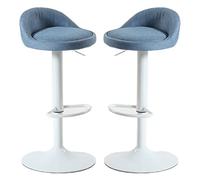 Tabourets de Bar Hauts, Lot de 2, sièges de Style Bistro recouverts de Cuir PU pour Cuisine, Salle à Manger, Coin Petit-déjeuner ou conférence