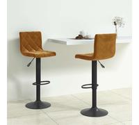Tabourets vidaXL marron (lot de 2)