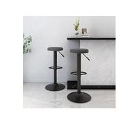 vidaXL Tabourets de bar lot de 2 gris foncé velours333144 Gris G