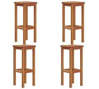 vidaXL Tabouret de bar 4 pcs. bois massif acacia