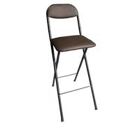 Tabourets de bar pliables avec dossier et repose-pieds, chaises de comptoir portables pour cuisine, café et magasin