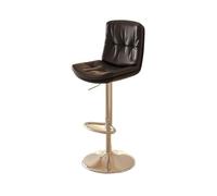 Tabourets de bar surélevés élégants noirs avec dossier - Idéal pour la cuisine et le commerce - Design confortable et durable pour les espaces modernes