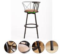 tabourets de bar - tabouret de bar - chaise de bar - tabouret de cuisine - chaise de comptoir - design vintage - pivotant à 360°