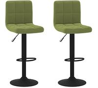 VIDAXL Tabouret de bar lot de 2 - Vert clair