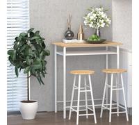 Tabourets escamotables en MDF imitation métal, style industriel