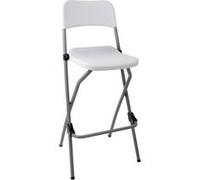 Tabourets Hauts Pliants x 2 Bolero Blanc G