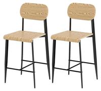Tabourets industriels - Ensemble de tabourets de bar - Tabourets de bar - Tabourets de cuisine - Tabourets de café - Structure en métal
