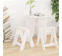 vidaXL 2x Tabourets Chaises de Bar Tabourets de Cuisine Sièges de Bistro Meubles de Salon Comptoir Intérieur Blanc 40x40x45 823660
