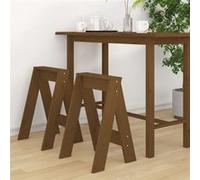 vidaXL Tabourets 2 pcs Marron miel 40x40x60 cm Bois massif de pin