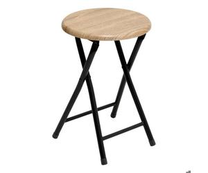 Tabourets pliants effet bois naturel - 5five