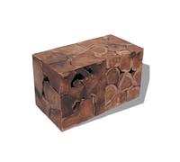 vidaXL Tabourets bois massif teck