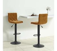 Tabourets vidaXL marron (lot de 2)