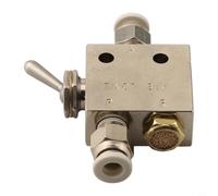 TAC2-31V Vanne pneumatique mécanique 3/2 voies en laiton plaqué nickel raccords de tubes de 6 mm pour machines industrielles