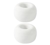 Tacarlha Lot de 2 supports de brosse à dents en céramique de style japonais, deux tons, bases rondes de couleur unie pour comptoir de salle de bain, support de rangement pour brosse à dents, blanc
