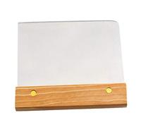 tacery Grattoir à pâte coupepâte en Acier Inoxydable avec Manche en Bois Coupe Rapide pour gâteaux Pizza Coupe de Pain Fournitures de Cuisine 125x11cm 1 pièce