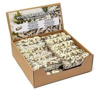 Tache de sauge blanche avec Sinuata blanc par écran de 24 pouces - ± 11 × 3,5 cm ; ±30–40G