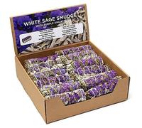 Tache de sauge blanche avec Sinuata violet par écran de 24 pouces - ± 11 × 3,5 cm ; ±30–40G
