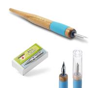 Tachikawa Lot de 11 porte-plume T-40 avec capuchon et plume Nikko de type G chromée
