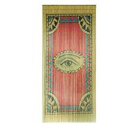 TACHILC The Eye Rideau en Perles de Bambou pour Porte, Rideau de Perles bohème pour placards, décoration de Porte, Perles de Bambou pour Portes, 90,2 x 198,1 cm