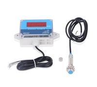 Tachymètre, Capteur Hall 10-9999 Tr/min Compteur de Vitesse du Moteur Affichage Numérique LED Rouge DC 8V-24V 4 Chiffres pour Appareils
