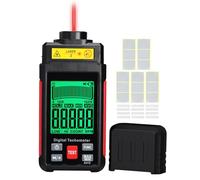 Tachymètre laser - Compteur RPM sans contact 10-99999 RPM, haute précision avec ruban réfléchissant, rétroéclairage LCD & Max/Min/Gem, Data Hold, compteur de vitesse pour moteurs, capteur de rotation