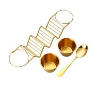 Taco Holder Ustensiles de Cuisine Résistants à la Chaleur | Supports à Tacos en Métal pour 3 Tortillas pour Maison Restaurant Cuisine Table Fête Buffet Grill