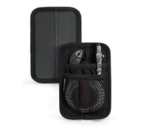 TACTICAL GEEK TCM4 Mini EDC Organisateur Tableau, Accessoires De Sac À Dos avec Panneau Arrière À Crochet Lisse, Panneau D'insertion De Sac Admin avec Poche Ouverte & Poche en Filet, Noir