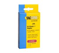 Tacwise 0285 Agrafes à Couronne Étroite Galvanisées 91/25 mm, Lot de 1000