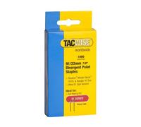 Tacwise 0288 Agrafes à Couronne Étroite Galvanisées 91/22 mm, Lot de 1000 | Pointe Divergente