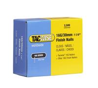 Tacwise 0293 Clous de Finition Galvanisés de Type 16G / 30 mm, Lot de 2500