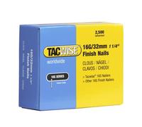 Tacwise 0294 Clous de Finition Galvanisés de Type 16G / 32 mm, Lot de 2500 | Offrant Forte Tenue pour Travaux de Clouage Professionnels