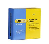 Tacwise 0381 Agrafes Galvanisées pour Tapisserie 80/6 mm, Lot de 10.000