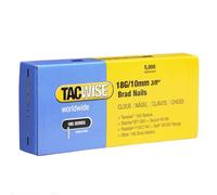 Tacwise 0392 Clous de Finition Brad Galvanisés 18G / 10 mm, Lot de 5000 | Calibre 18, Grande Force de Maintien