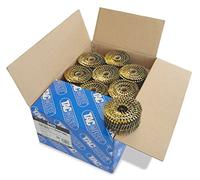 Tacwise 0425 Clous en Rouleau à Tête Plate Type 2,5 / 60 mm, Lot de 9000 | Pointe en Diamant, Tige Annelée, Acier Sans Protection, Inclinés à 16°, Reliés en Fil