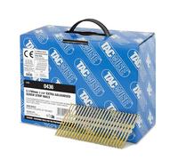 Tacwise 0436 Clous en Bande Extra Galvanisés 3,1/90 mm, Tête Ronde, Tige Torsadée, Inclinés à 22°, Reliés en Plastique, Lot de 3000