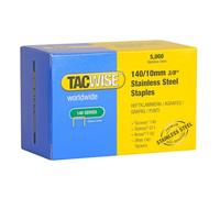 Tacwise Agrafes 140/10 mm acier inoxydable 5.000 pièces