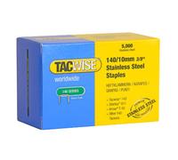 Tacwise 0477 Agrafes Professionnelles en Acier Inoxydable de Type 140/10mm, Lot de 5000