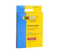 Tacwise 0746 Agrafes à Couronne Étroite Galvanisées 91/35 mm, Lot de 1000 | Populaire pour les Applications Bois sur Bois