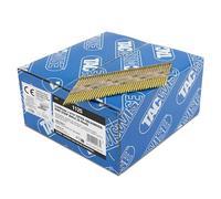 Tacwise 1125 Clous en Bande Extra Galvanisés 2,8/65 mm, Tête en D, Tige Annelée, Inclinés à 34°, Reliés en Papier, Lot de 3300