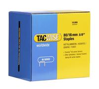 Tacwise Agrafes 80/16 mm galvanisées pour tapisserie — 10 000 pièces