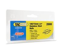 Tacwise 1509 Clous Brad 18G en Acier Inoxydable 180/15 mm, Lot de 2000