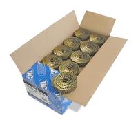 Tacwise 1518 Clous Galvanisés en Rouleaux à Tête Plate de Type 2,1/35 mm, Pointe Emoussée, Tige Annelée, Incliné à 16°, Reliés en Fil, Lot de 14.400